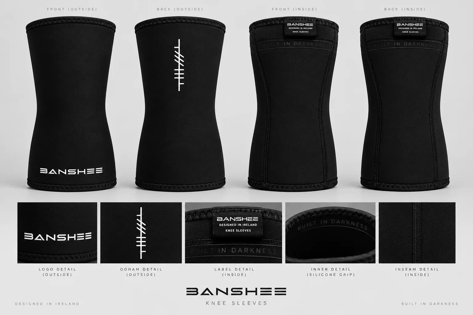Knee sleeves BANSHEE concept image